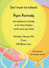 Balloon Line-Up Invitation