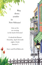 New Orleans Bourbon Street Invitations