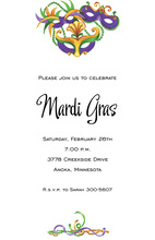 Beads Masks Masquerade Invitations