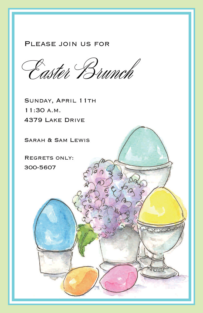 Elegant Eggs Invitation