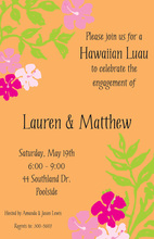 Exquisite Modern Hibiscus Floral Invitations