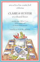 Wooden Low Country Boil Party Invitations