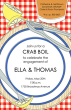 Traditional Red Lobster Symbol Rehearsal Invitations