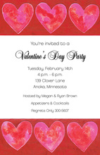 Pink Valentine Heart Mix Speak Invitation