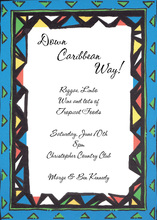 Colorful Caribbean Color Invitation