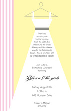 Modern Quartz Bouquet Girls Bridal Shower Invitations