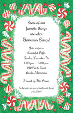 Sweet Holiday Candy Invitations