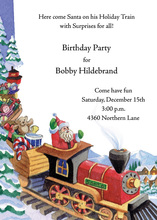 Village Santa Train Invitation