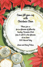 Traditional Holiday Egg Nog Invitation