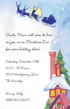 Santa Over The Top Invitations