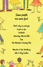 Some Fun People Yellow Style Invitation