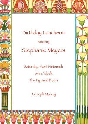 Spring Egyptian Party Invitations