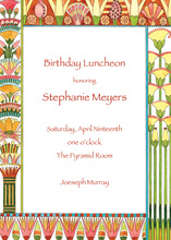 Italian Pottery Border Invitations