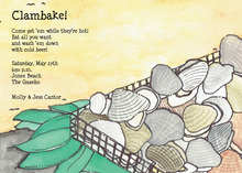 Clambake Placesetting Invitation