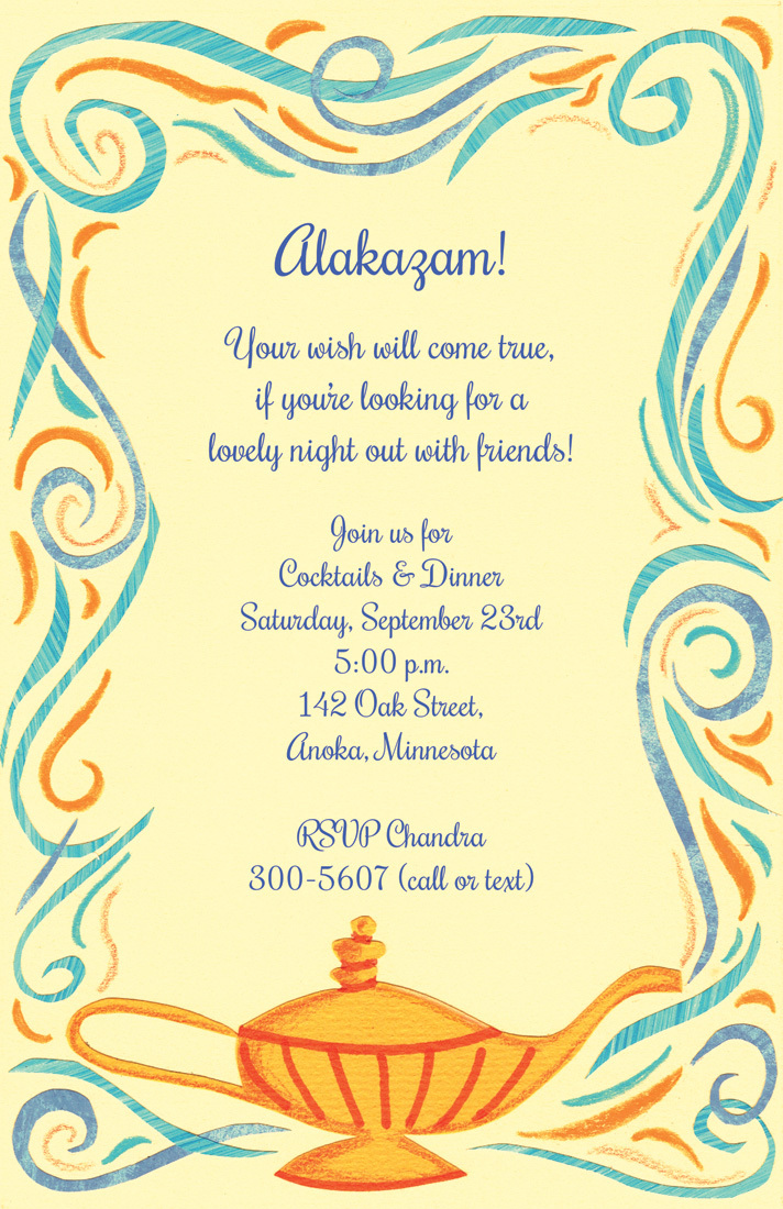aladdin baby shower invitations