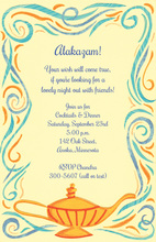 Traditional Aladdin Lamp Invitations