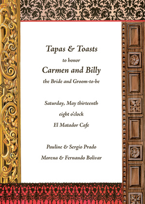 Elegant Barcelona Invitations