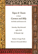 Italian Pottery Border Invitations