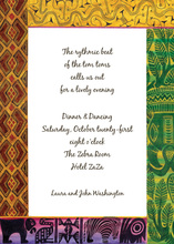 Traditional Africana Border Invitation