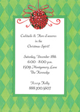 Bright Ornament Display Holiday Invitations