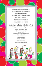 Girl Holiday Fun Invitation