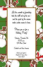 Dancing Snowmen Invitation