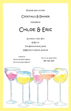 Row of Drinks Invitations