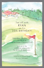 Traditional Golf Bag Invitation