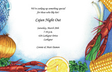 Crawfish Cajun Spices Invitation