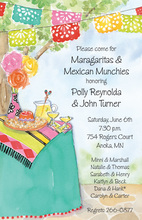 Colorful Mexican Place Setting Invitation