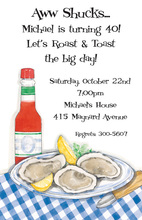 Delicious Oysters Party Invitation