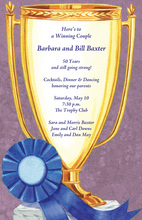 Winning Golden Trophy Lavender Invites