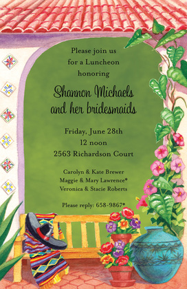 Mexican Ole' Garden Invitations