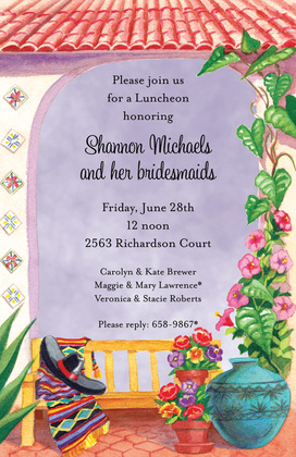 Mexican Ole' Garden Invitations