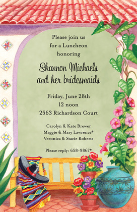 Mexican Ole' Garden Invitations