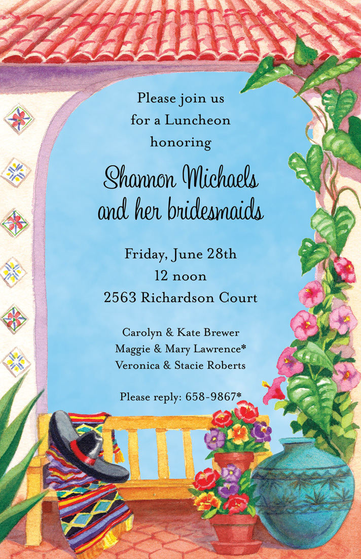 Mexican South Border Home Invitations