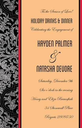 Elegant Evening Chalkboard Casual Invitations