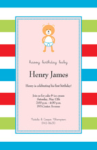 Baby Bear Pink Invitations