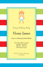Baby Bear Yellow Invitations