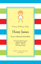 Baby Bear Yellow Invitations