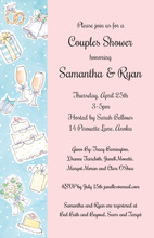 Wedding Elements Pink Collage Invitations