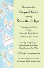 Wedding Elements Sage Collage Invitations