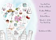 City Love Style Lavender Invitation