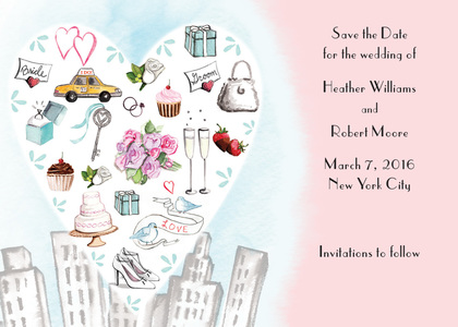 City Love Style Invitation