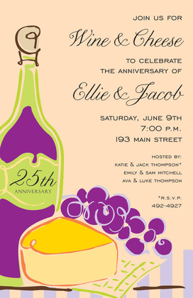 Fine Wine and Cheese Invitations