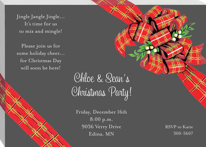 Classy Holiday Package Invitations