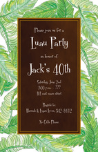 Classy Banana Leaves Lush Green Invitations