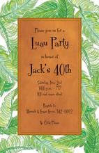 Fresh Banana Leaves Lush Green Invitations