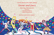 Oldies Disco Dancing Invitations