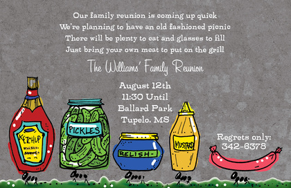 Sauces Picnic Invitations